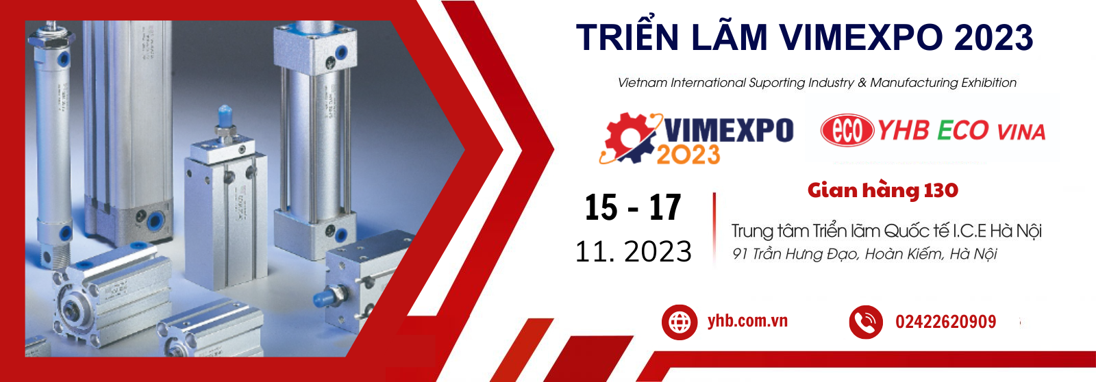 Thư mời tham quan Triển lãm Quốc tế Công nghiệp hỗ trợ & Chế biến chế tạo Việt Nam VIMEXPO 2023